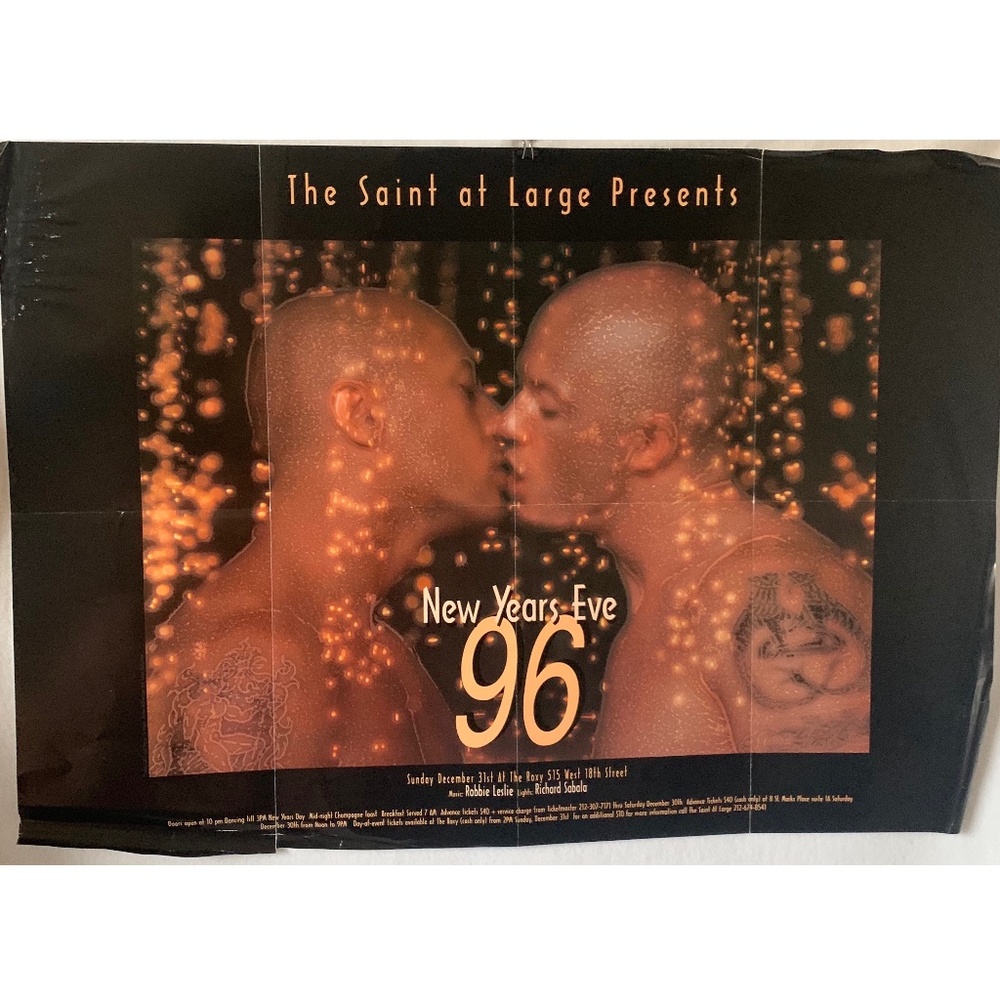 Poster Saint at Large New Year’s Eve 1996 20x28 Printed poster Damaged edges